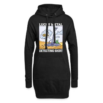 Metal Detectorist Metal Detecting - Hoodie-Kleid - Schwarz - Vorne