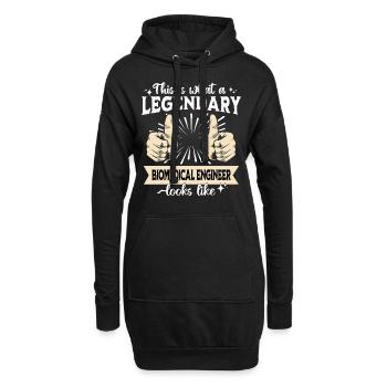 Ingénieur biomédical légendaire - Sweat-shirt à capuche long Femme - noir - Devant