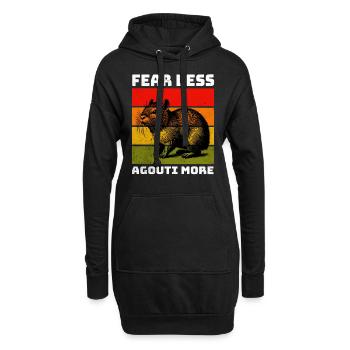 Agouti Aguti - Hoodie-Kleid - Schwarz - Vorne