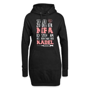 MFA Arzthelferin Medizinische Fachangestellte - Hoodie-Kleid - Schwarz - Vorne