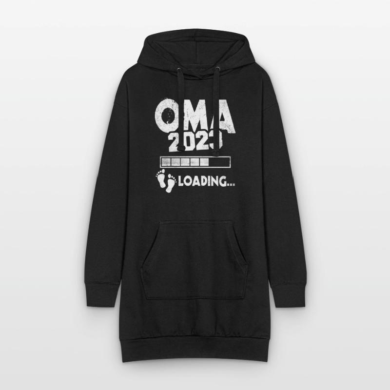 Werdende Oma 2023 Loading Nachwuchs Großmutter Hoodie-Kleid