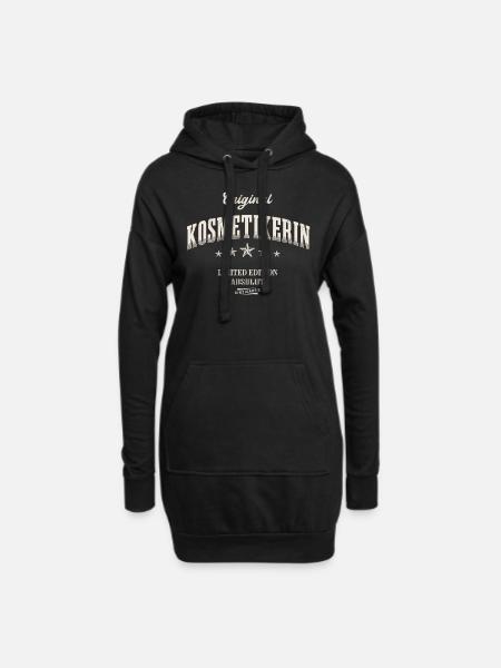 Kosmetikerin Limited Edition Kosmetiker - Hoodie-Kleid - Schwarz