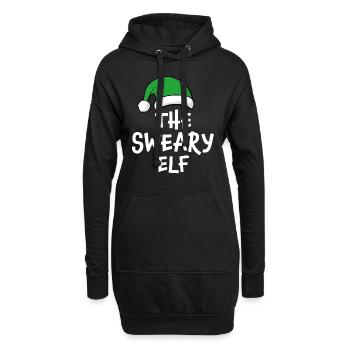 L’Elfe juré - Sweat-shirt à capuche long Femme - noir - Devant