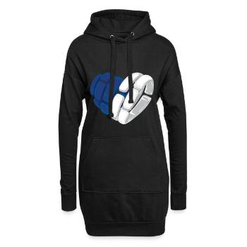 J'aime la Finlande - L'amour finlandais - Sweat-shirt à capuche long Femme - noir - Devant
