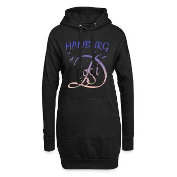 Hamburg Diggi - Hoodie-Kleid - Schwarz - Vorne