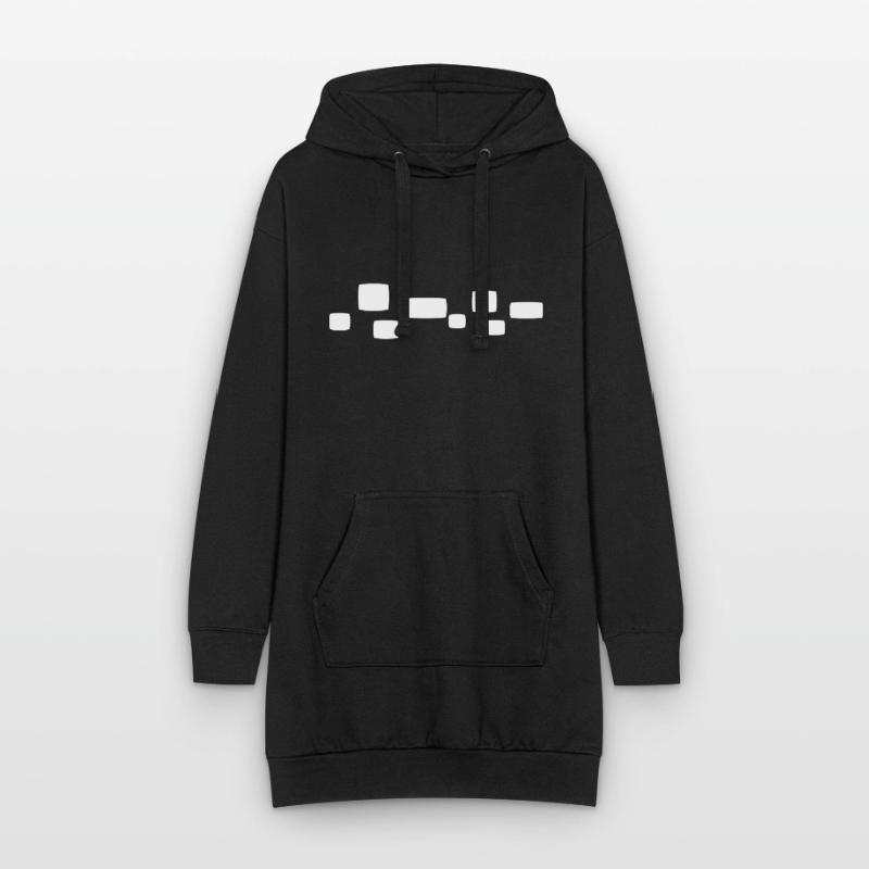 Square Square Shape Pattern Hoodie Dress