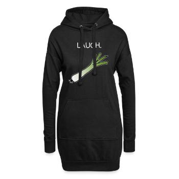Lauch - Hoodie-Kleid - Schwarz - Vorne