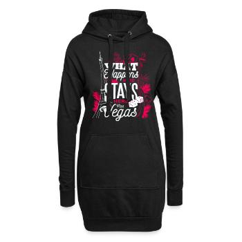 Las Vegas - Sweat-shirt à capuche long Femme - noir - Devant