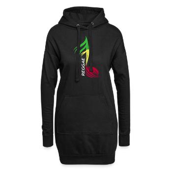Rasta Rastafarian reggae - Sweat-shirt à capuche long Femme - noir - Devant