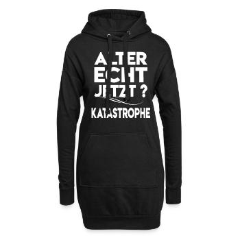 Alter Katastrophe Lustiger Katastrophe Spruch - Hoodie-Kleid - Schwarz - Vorne