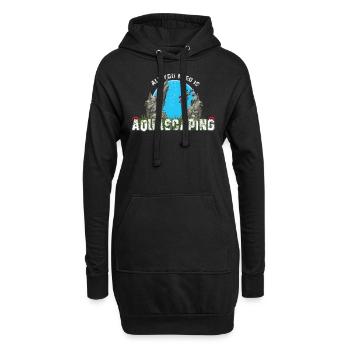 Aquascaping aquarium aquarium poisson poisson - Sweat-shirt à capuche long Femme - noir - Devant