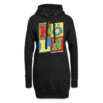 Cologne Cologne Allemagne Ville colorée Skyline Accueil - Sweat-shirt à capuche long Femme - noir - Devant