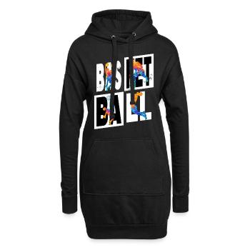 Basketball Basketball Player Vintage Colorful - Hoodie Dress - black - Front