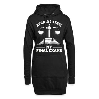 Anwalt Geschenke für Anwälte | Jurist Jura Student - Hoodie-Kleid - Schwarz - Vorne