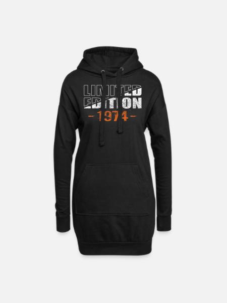 Limited Edition 1974 - Hoodie-Kleid - Schwarz