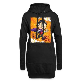 Sorcière mignonne Halloween Trick Or Treat Fun - Sweat-shirt à capuche long Femme - noir - Devant