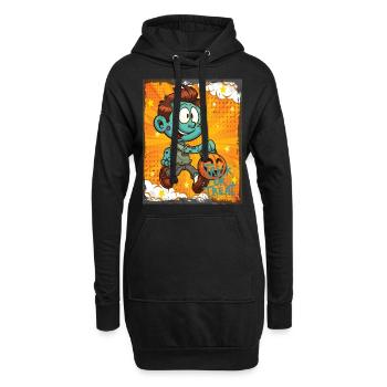 Süße Hexe Halloween Trick Or Treat Spaß - Hoodie-Kleid - Schwarz - Vorne