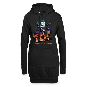 Halloween Vampir Mit Kürbissen - Hoodie-Kleid - Schwarz - Vorne
