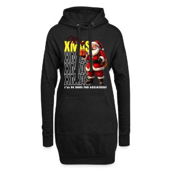 Noël Joyeux Noël Saint-Nicolas - Sweat-shirt à capuche long Femme - noir - Devant