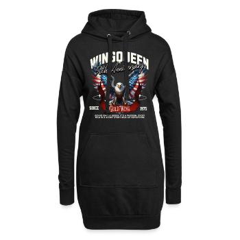 Goldwing Wing Queen 50e anniversaire 1975 - Sweat-shirt à capuche long Femme - noir - Devant