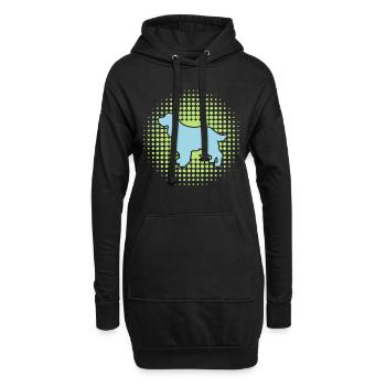 Cocker Spaniel design for Women & Men - Hoodie Dress - black - Front