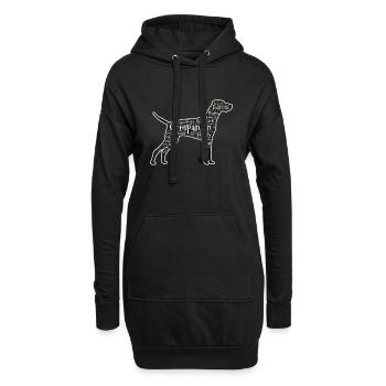Vizsla Dog design for Women & Men - Hoodie Dress - black - Front