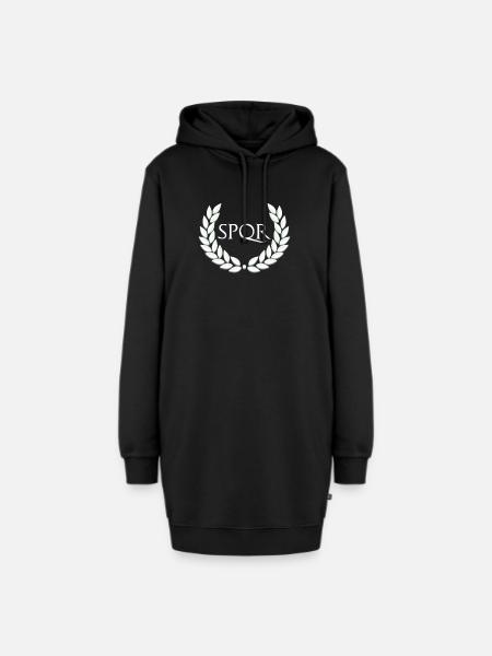 SPQR Designs für Männer | Römisches Reich - Hoodie-Kleid - Schwarz
