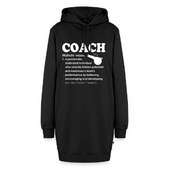COACH - Dictionnaire - Sweat-shirt à capuche long Femme - noir - Devant