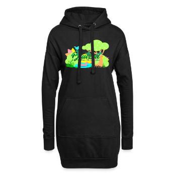 Brutzeit - Hoodie-Kleid - Schwarz - Vorne