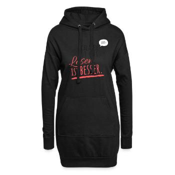 La lecture est meilleure Le livre était meilleur Bookaholic - Sweat-shirt à capuche long Femme - noir - Devant