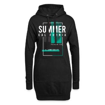 Summer California Paradise - Hoodie-Kleid - Schwarz - Vorne