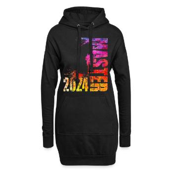 Master 2024 - Hoodie-Kleid - Schwarz - Vorne