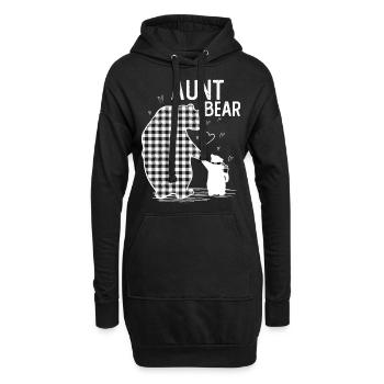 Aunt Bear - Hoodie-Kleid - Schwarz - Vorne