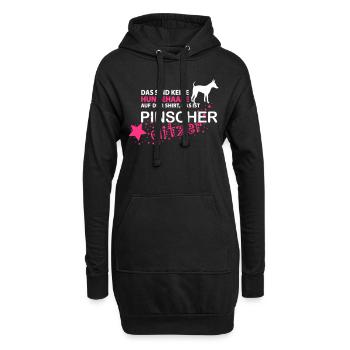 Pinscher - Hoodie-Kleid - Schwarz - Vorne