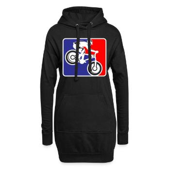 VTT Vélo de descente | Les couleurs peuvent être changées - Sweat-shirt à capuche long Femme - noir - Devant
