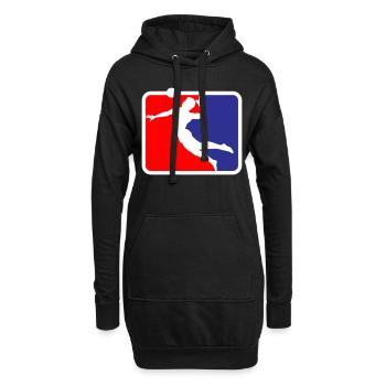 Volleyball | de volleyball de plage Les couleurs peuvent être changées - Sweat-shirt à capuche long Femme - noir - Devant