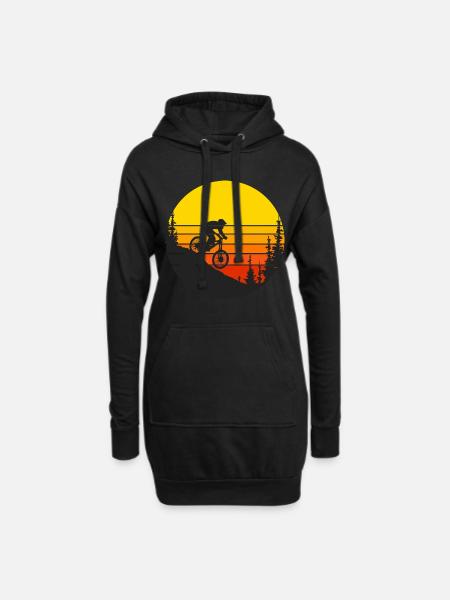 mountain bike mountain bike mountain bike - Hoodie Dress - black