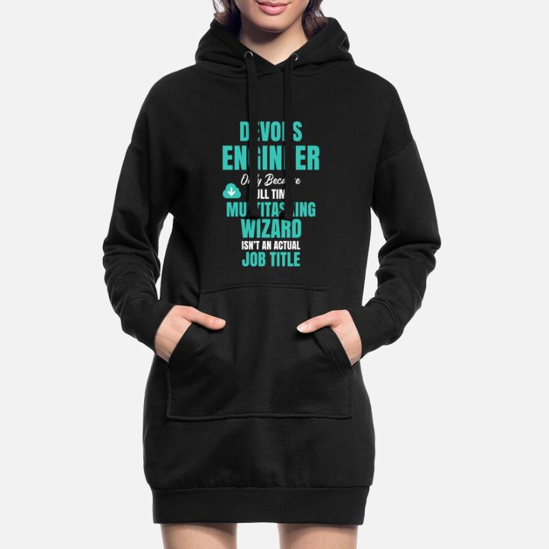 DevOps Engineer Multitasking-Assistent Hoodie-Kleid