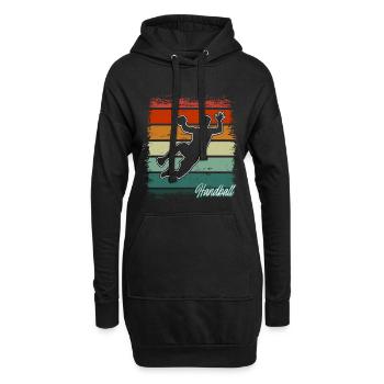 Handball Handballeur - Sweat-shirt à capuche long Femme - noir - Devant