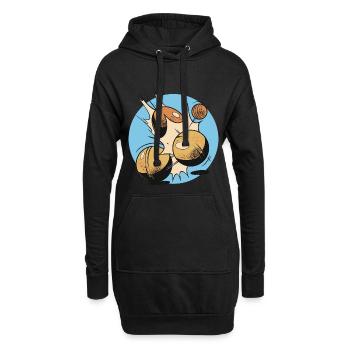 Boules boules boules pour boule pétanque boule - Sweat-shirt à capuche long Femme - noir - Devant