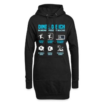 Handball Handballer Handball Trainer Fan Geschenk - Hoodie-Kleid - Schwarz - Vorne
