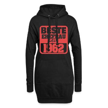 Jahr 1962 - Hoodie-Kleid - Schwarz - Vorne
