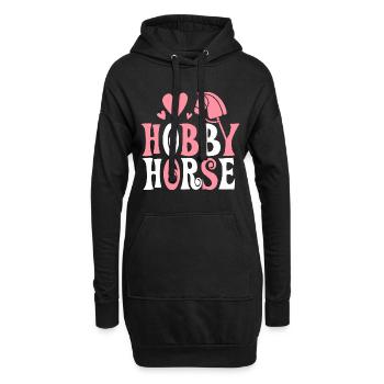 Cheval de loisir - Cheval de loisir - Équitation - Cadeau - Sweat-shirt à capuche long Femme - noir - Devant
