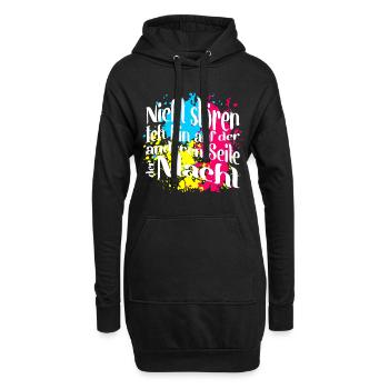 Ich bin auf der andern Seite der Macht - Hoodie-Kleid - Schwarz - Vorne