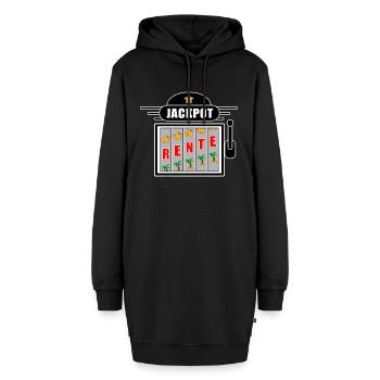 Rente Jackpot - Hoodie-Kleid - Schwarz - Vorne