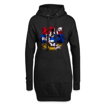 Artsakh - Sweat-shirt à capuche long Femme - noir - Devant