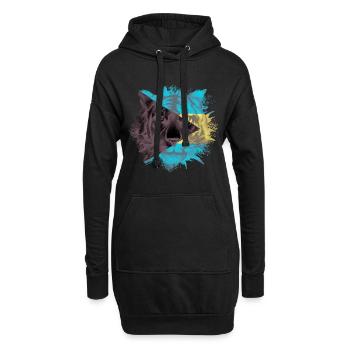 Bahamas - Sweat-shirt à capuche long Femme - noir - Devant