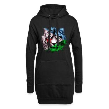Dschibuti - Hoodie-Kleid - Schwarz - Vorne