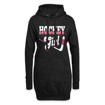 Hockey Girl - Hoodie Dress - black - Front
