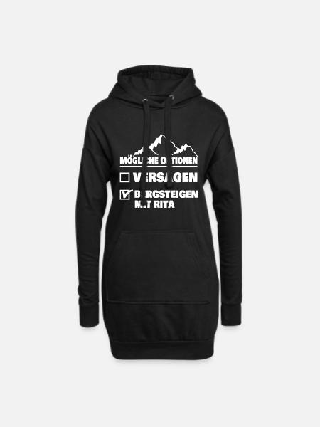 rita rita - Hoodie-Kleid - Schwarz